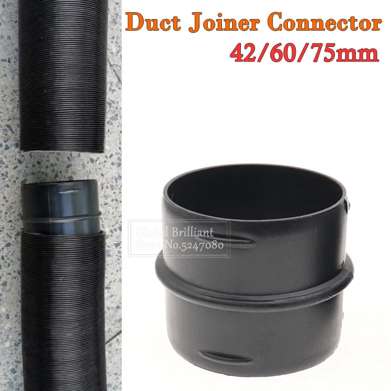1/2/4pcs 42mm/60mm/75mm Car Heater Ducting Pipe Joiner Connector Air Diesel Heater Hose Tube