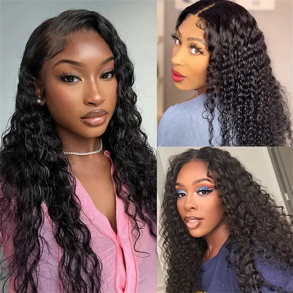 10A Brazilian Curly Bundles Unprocessed Kinky Curly Human Hair Weave 3/4 Pieces Deep Wave 100% Human Hair Extensions No Tangle