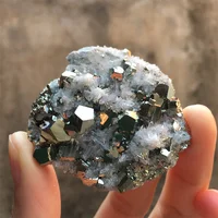 Natural Indonesia Pyrite With Crystal Quartz Raw Teaching Specimen Collection Healing Stone Home Decor 1