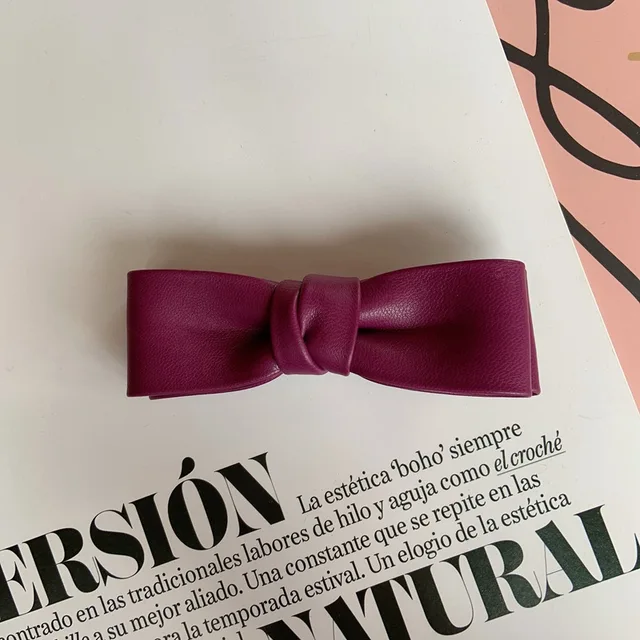 New Women Long Leather Ponytail Hold Hair Tie ободок для волос Headband Hair bands For Girls Hair Accessories gumki do wlosow Y 1