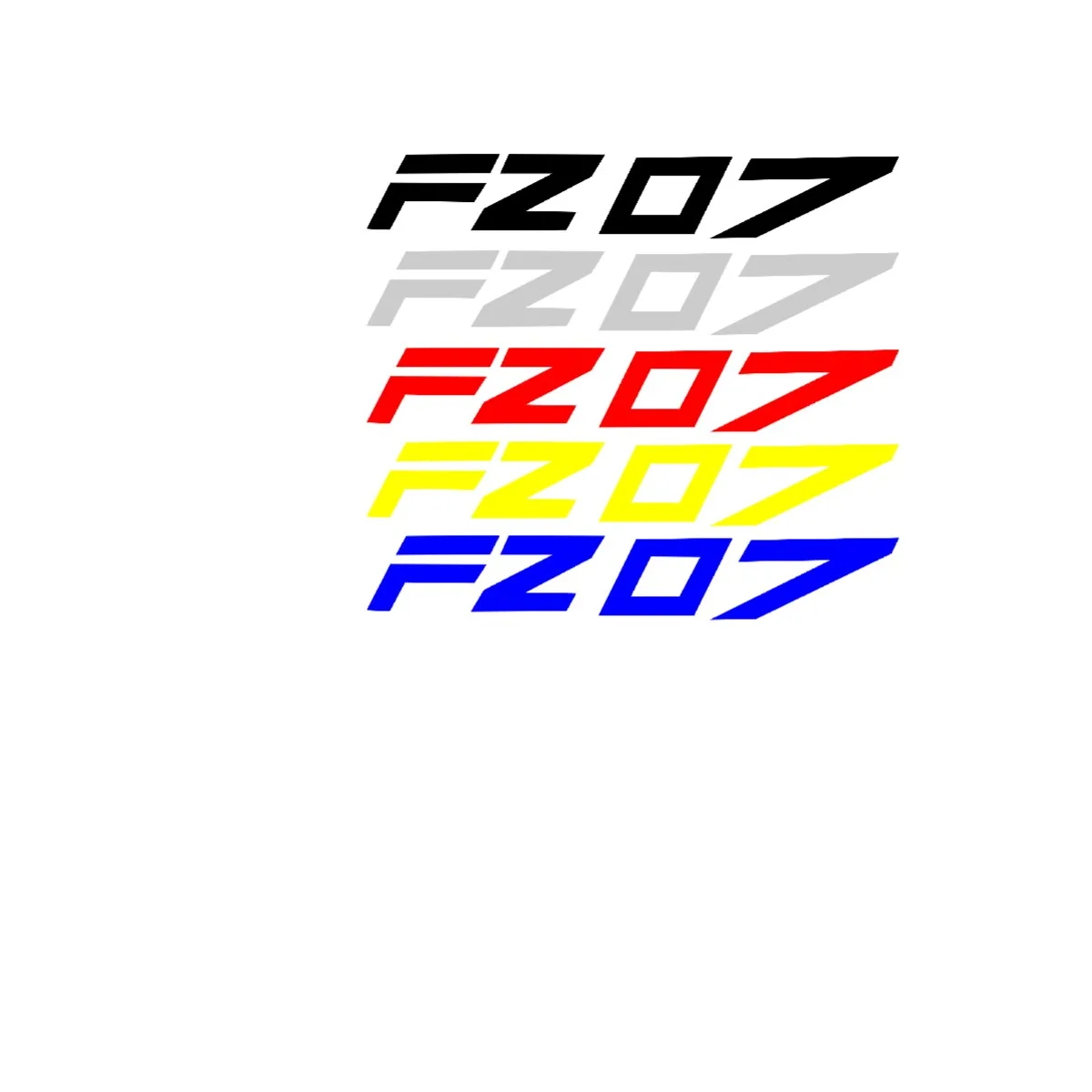 

Motorcycle Stickers Emblems Diversion Shell Sticker for YAMAHA FZ07 FZ 07 logo a pair
