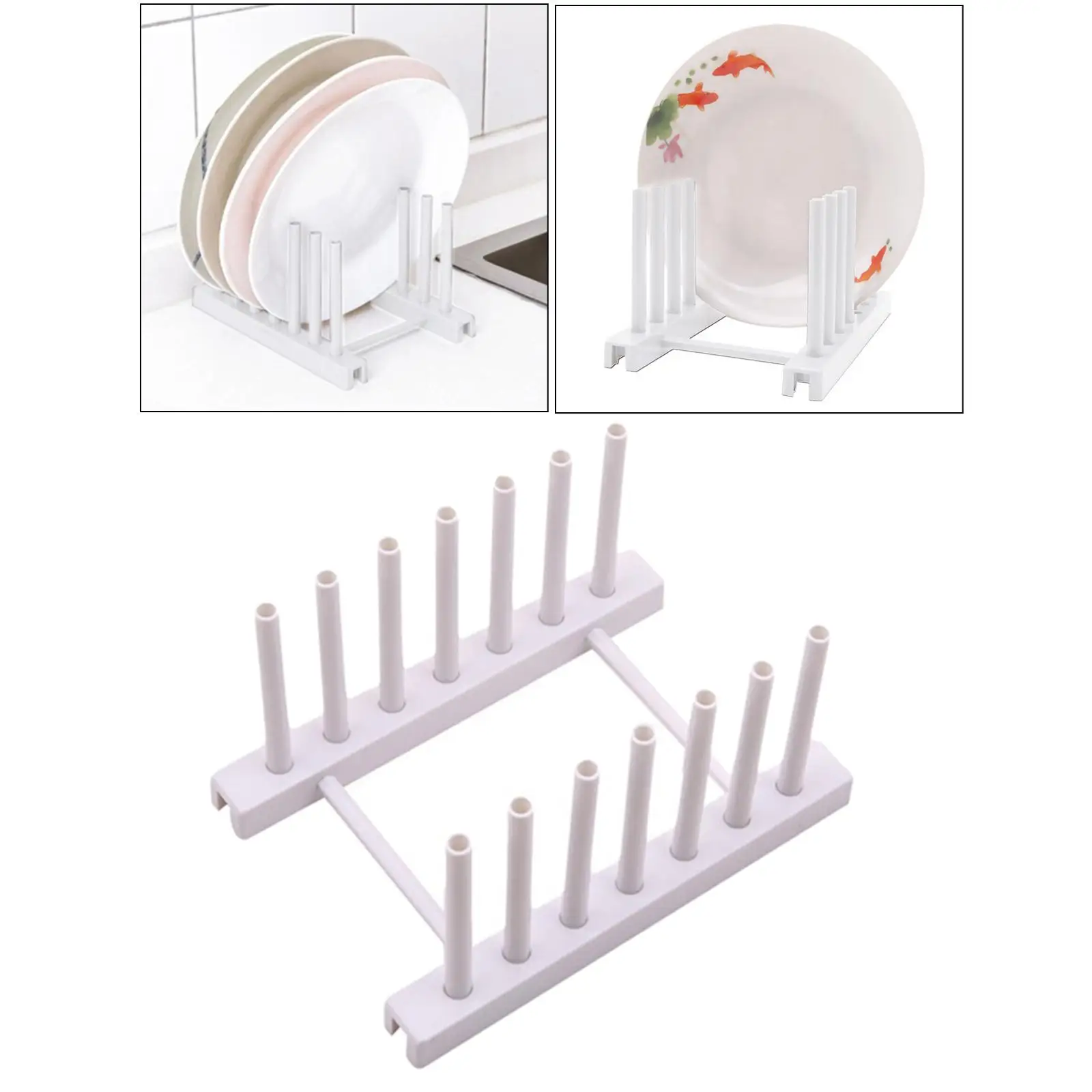 2-4pack Pot Lid Holder Kitchen Drying Rack for Plate Ladle Storage Stand Rest