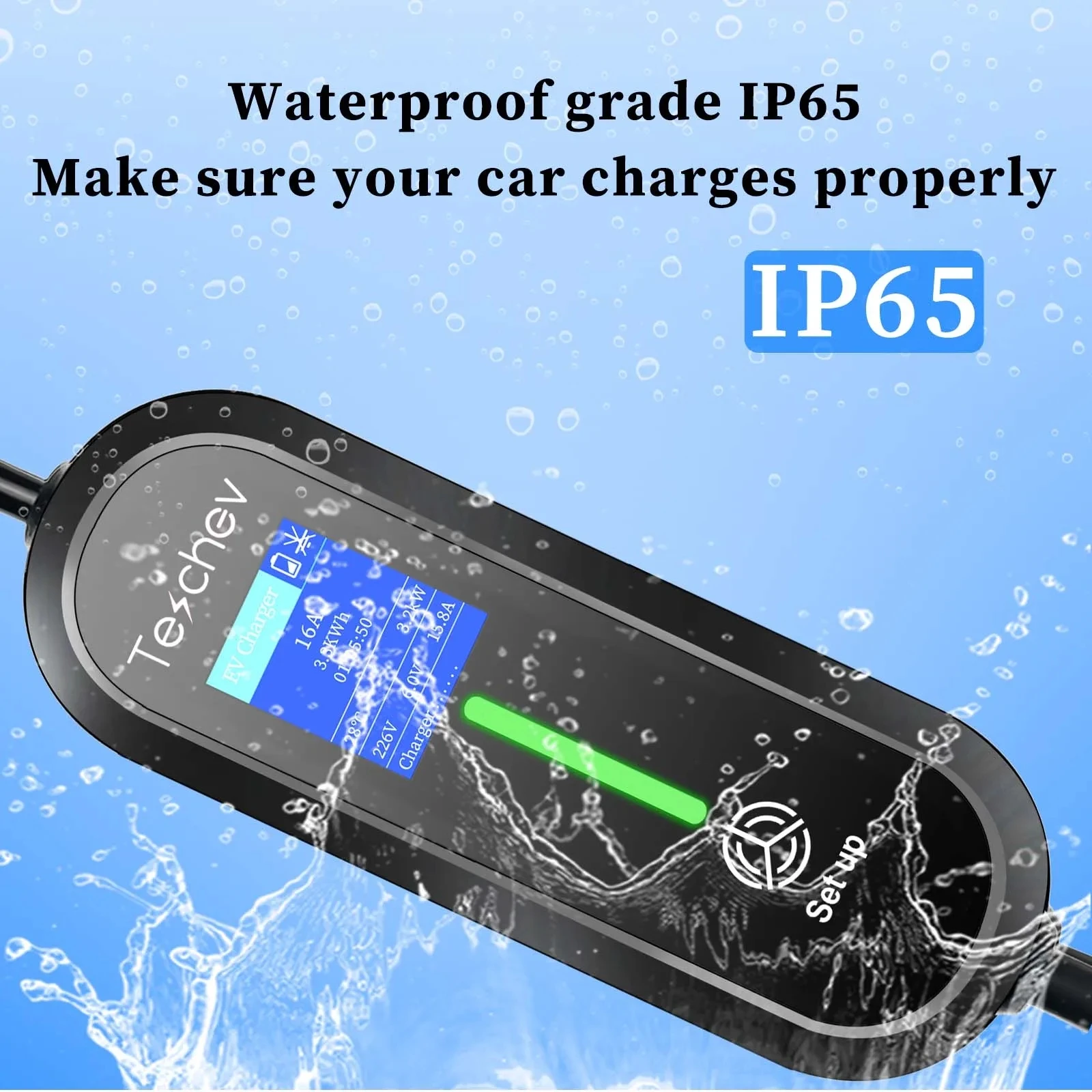 Teschev EV Portable Charger GB/T Plug Connecto16A 1Phase 3.5KW 5Meters Wallbox Charging Station for Electric Vehicle