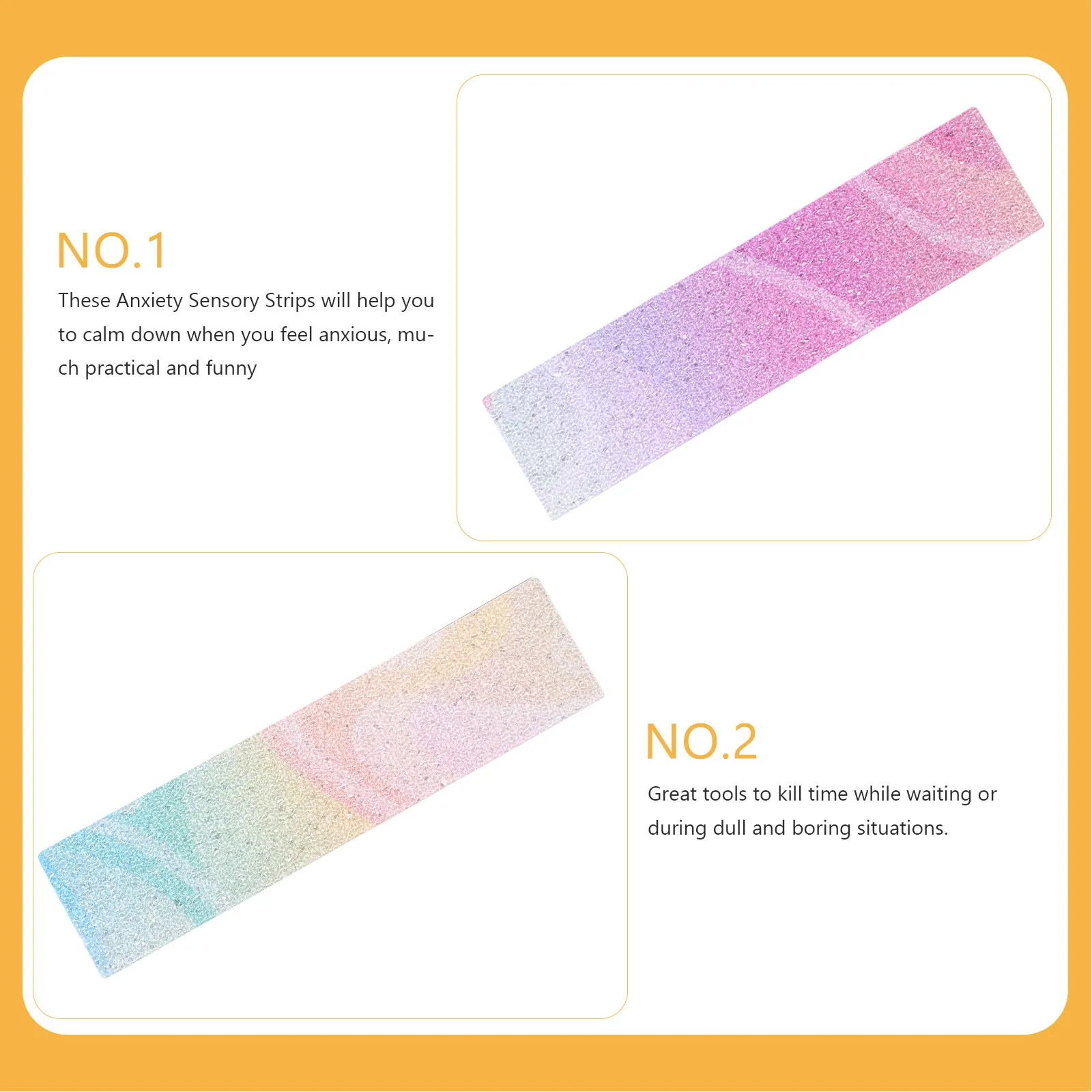 불안 완화를 위한 12Pcs 감각 스티커 질감이 있는 진정 스트립 전화 뒷면 노트북 데스크탑용 자체 접착식 장식 데칼