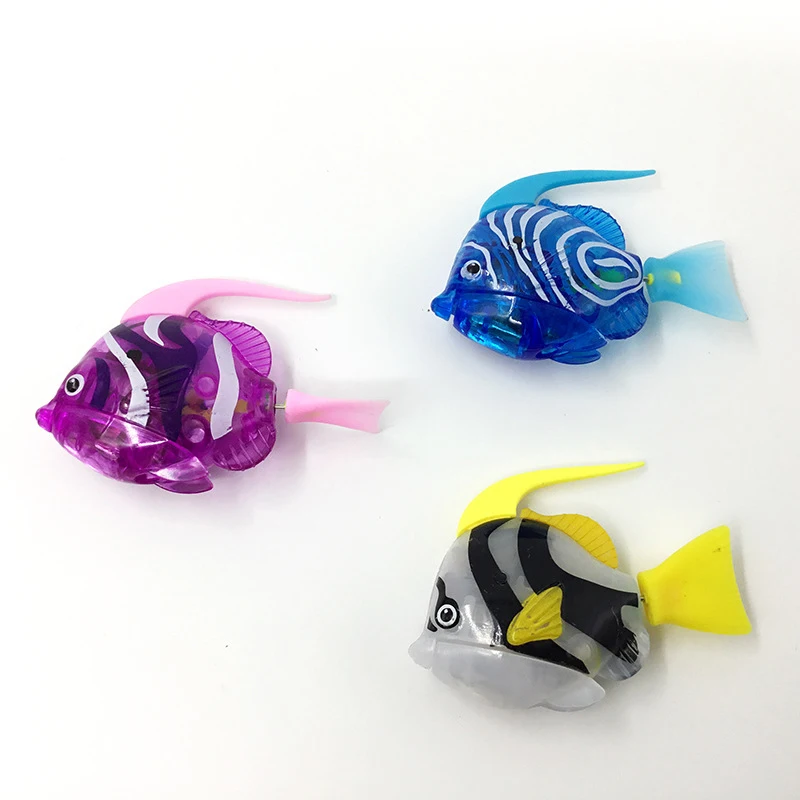 Creative Electronic Swimming Fish Electric Induction Fish Water Toys Simulation Fish Swim Fish Robot Pet Fish Children Bath Toys 3