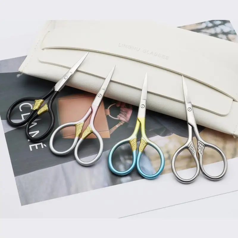 Sewing Scissors Stainless Steel Sewing Needlework Scissors Household Embroidery Thread Shears Cutter