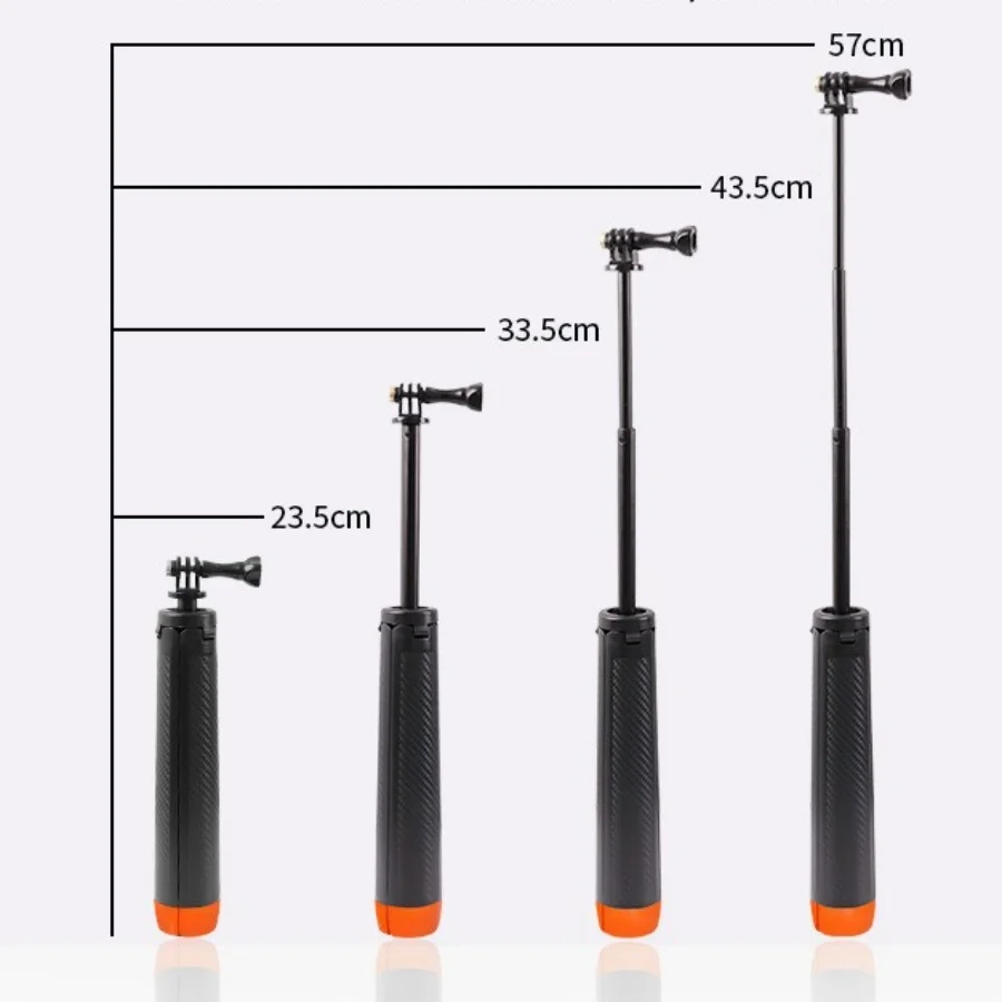 인스타360 X5/X4/X3/Ace/Ace Pro/Pro2/고프로/Dji 액션 5 4용 플로팅 핸드 그립 셀카봉 삼각대 방수 확장형 모노포드