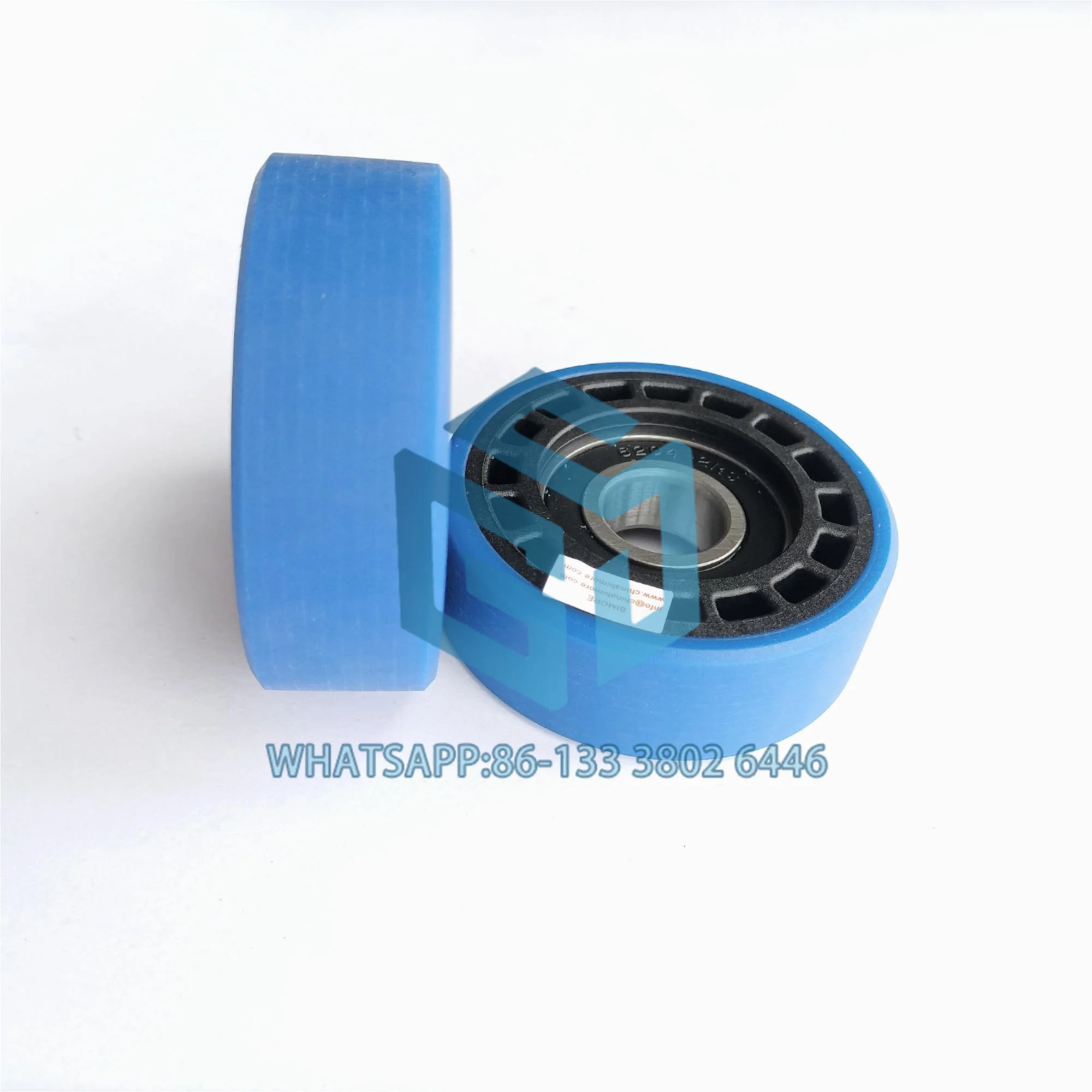 Escalator Step Chain Roller Blue Wheel Diameter 76mm Thickness 25mm Bearing 6204 Elevator Spare part