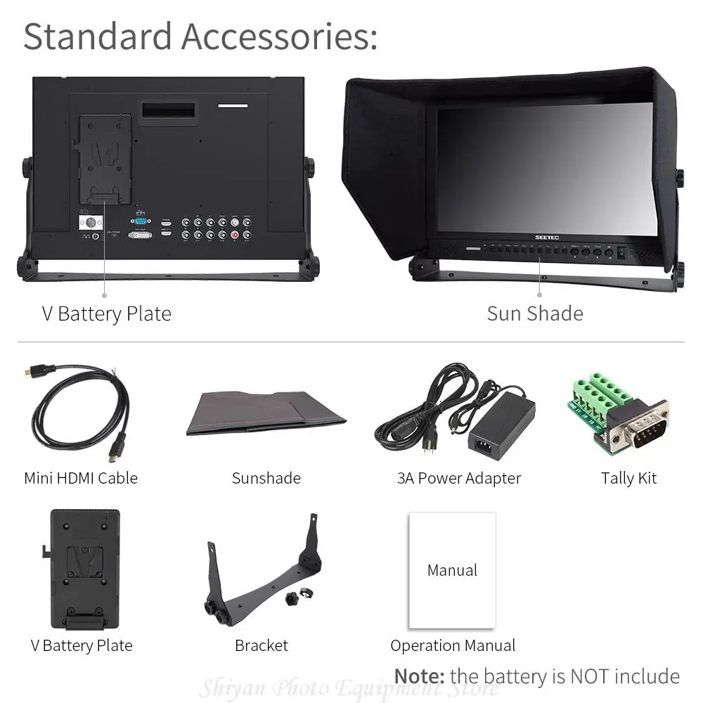 Seetec IPS ˷̴   , 3G-SDI HDMI AV YPbPr 4K173-9HSD-192,  P173-9HSD, 17.3 ġ, 1920x1080, 4K