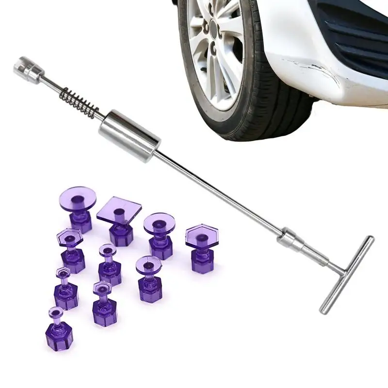 

Dent Removal Tool Auto Body Dent Remover T Bar Car Dent Tool With 10 Puller Tabs Carbon Steel Pulling Hammer Tools For Auto