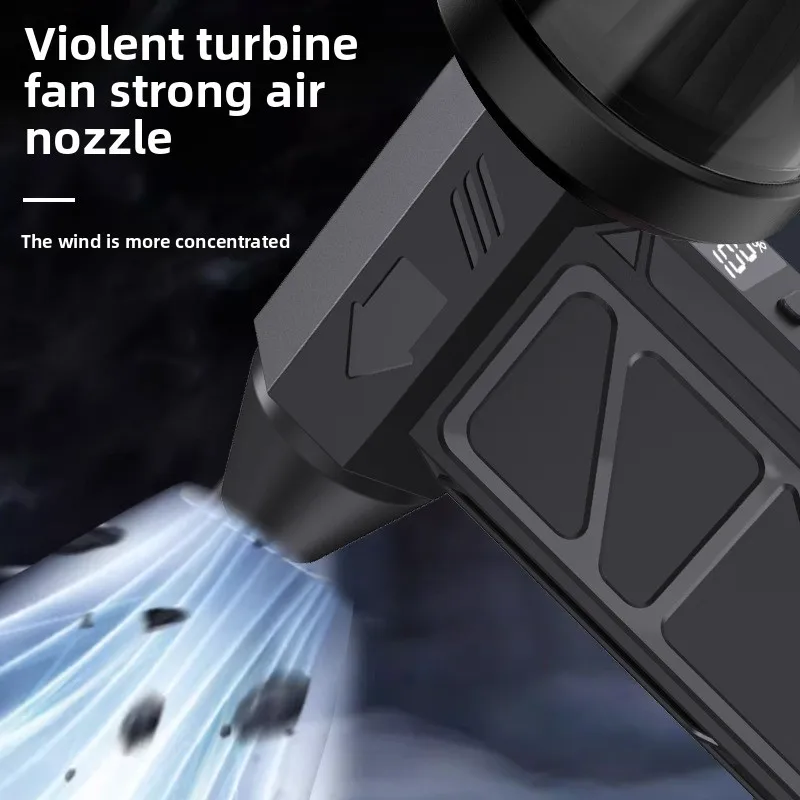 Violent Fan Powerful Air Blower Vacuum Cleaner Type-C Charging Strong Winds Brushless Turbo Jet Blower Electric Air Duster