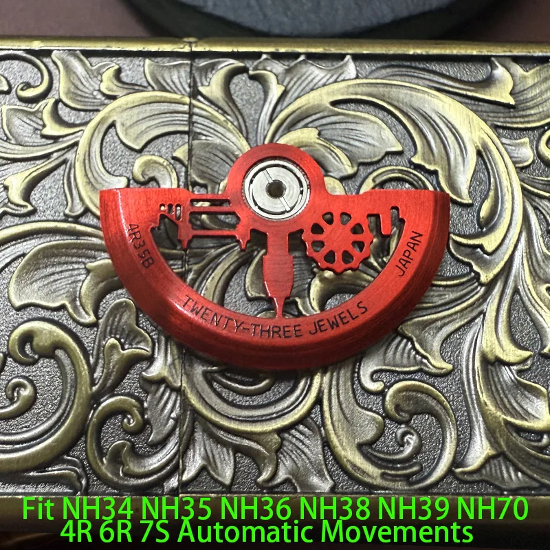 Customized Automatic Hammer Rose Gold Black Blue Silver Gold Watch Rotor Parts