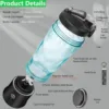 Portable Juicer Blender IPX7 Wireless Fruit Juicer USB Rechargeable 600ml Large Capacity Juice Cup for Sports 4