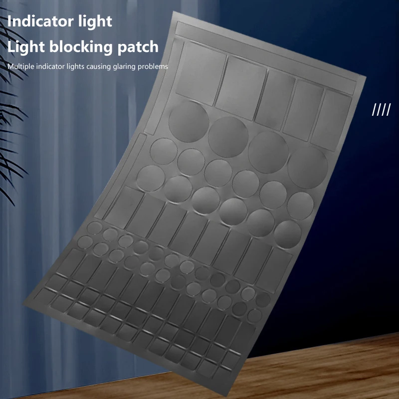 Auto LED Blackout Stickers 50- Rate Stickers Dimming Light Blocking For Electronics Household Electronic Products