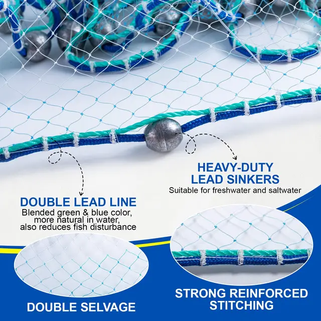 Éperver de pêche monofilament maille américaine 2