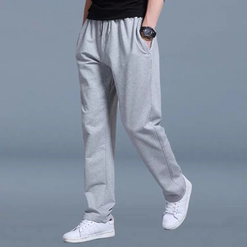 Casual Pants Mens Jogging Sweatpants Large Size Loose Straight For Sports Fitness