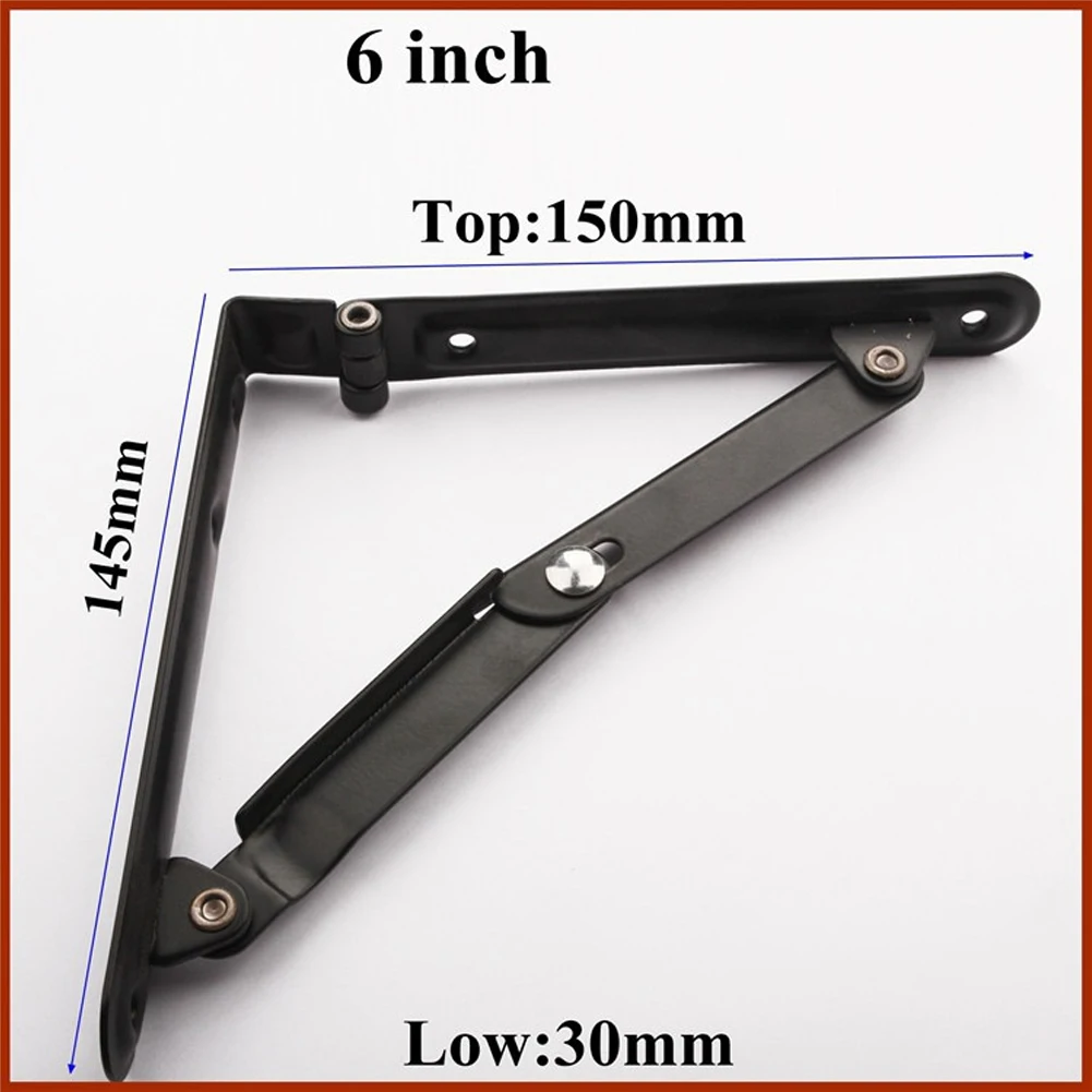 2pcs Triangular DIY Storage Folding Shelf Bracket Kitchen Support Wall Mounted Bench Table Bearing Home Space Saving Bedroom |
