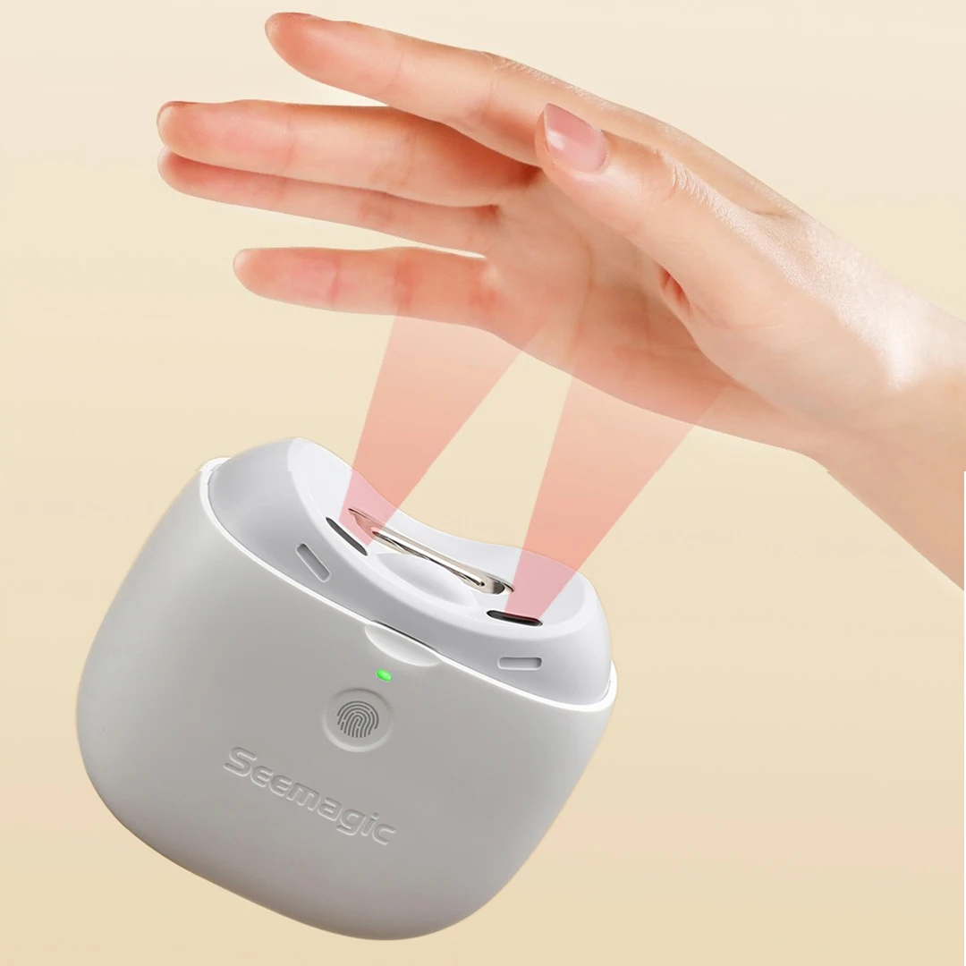 Youpin Seemagic 전기 자동 손톱깎이 프로, 터치 스타트, 적외선 보호, LED 라이트 트리머, 커터 헤드 도구