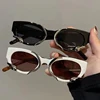 New Steampunk Rectangle Sunglasses for Women Small Frames Punk Snake Sun Glasses Luxury Brand Men Eyewear Shades UV400 Glasses