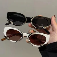 New Steampunk Rectangle Sunglasses for Women Small Frames Punk Snake Sun Glasses Luxury Brand Men Eyewear Shades UV400 Glasses