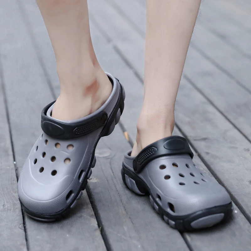 Men's Summer Classic Sandals and Slippers Outdoor Two-wear Men's Shoes Non-slip Bathroom Breathable Shoes summer sandals