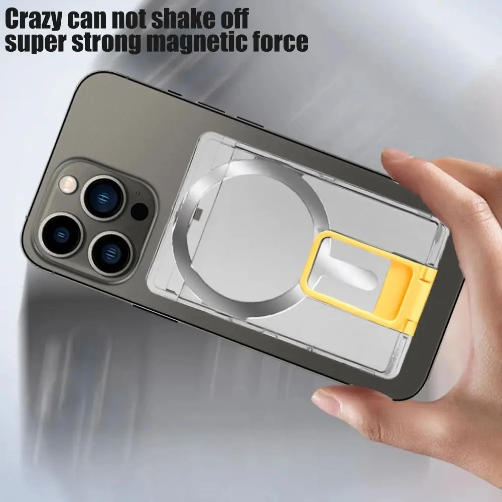 Magnetic Detachable Phone Wallet with Kickstand and Card Holder