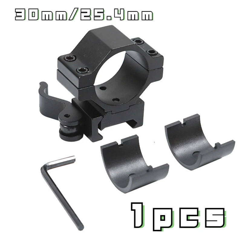 Rifle Scope Mount 30mm/25mm 1" Rings For 20mm Weaver/picatinny Rail Scope Mount Quick Release For Torch/Night Vision/Tactical Light