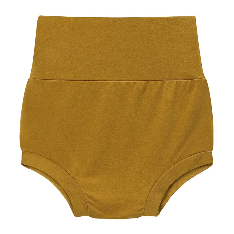 Newborn Summer Bamboo Fiber Shorts Solid Toddler Breathable Shorts Baby Boys Girls High Waist Casual Outfit Pants Clothes