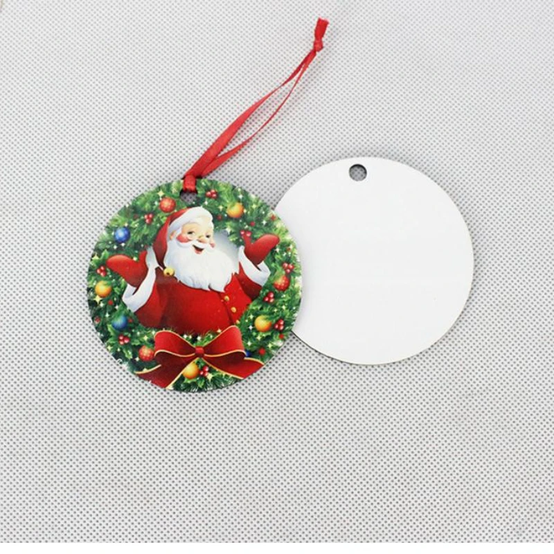 

Sublimation Blanks Christmas Ornament Wooden Christmas Tree Hanging Pendant Heat Press Transfer Printing Xmas Decoration