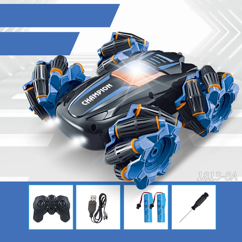 Rc Car Con Led 2.4G Electronic Stunt Remote Control Car Rotazione Di 360 ° Drifting Off Road Rc Trucks Toy Boys Regalo Di Compleanno