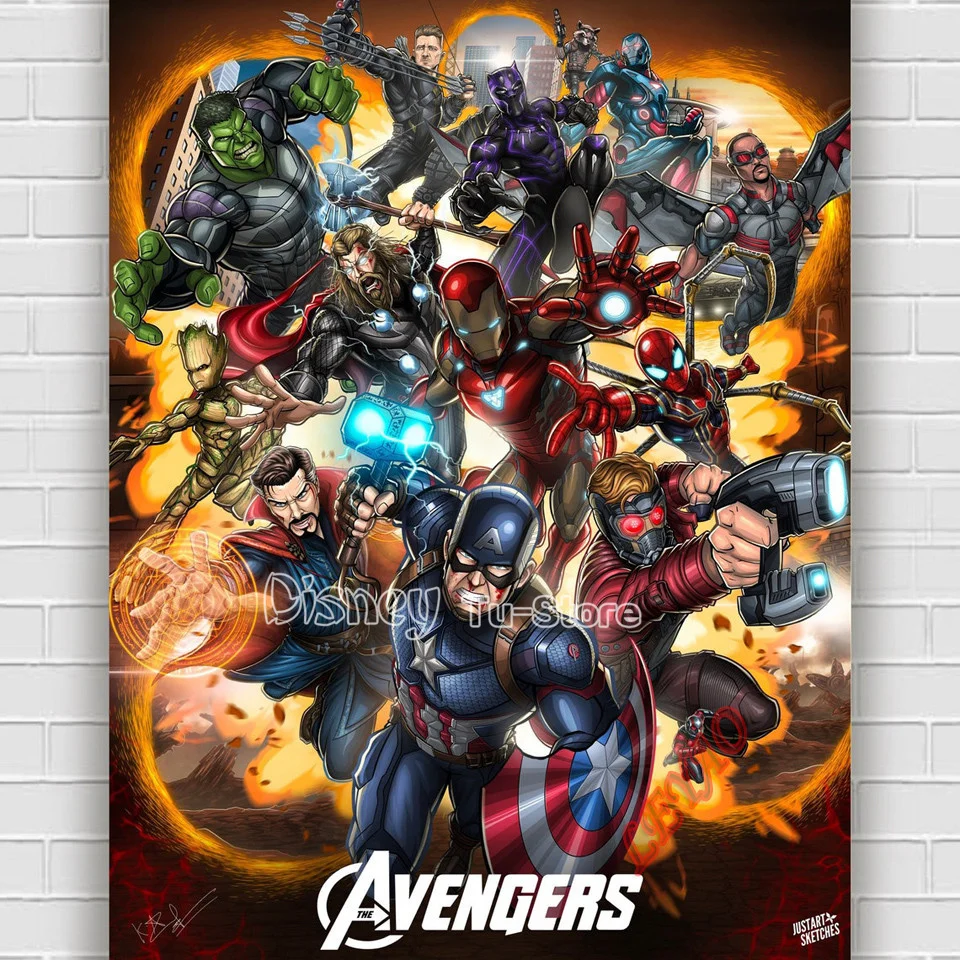 Quand Avengers Endgame Sur Disney Peinture diamant thème Avengers Endgame de Disney'S, thème Infinity War  Marvel, broderie complète 5d, points de croix, mosaïque d'intérieur, Diy  bricolage | AliExpress