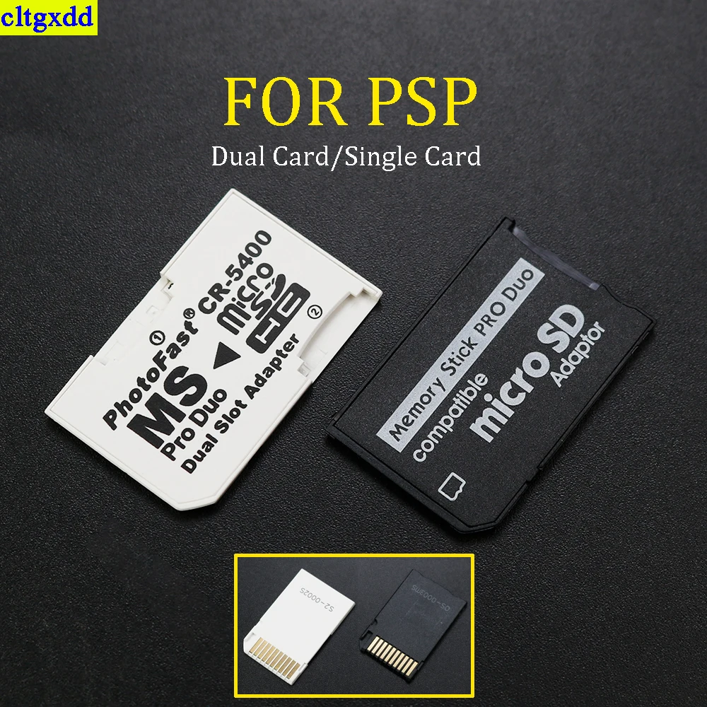FOR PSP SD TF card adapter converter single slot and dual slot card readers New Micro SD SDHC TF to MS Memory Stick Pro Duo