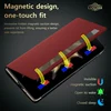 LANGSIDI Cowhide Genuine Leather Magnetic Smart flip case for Honor Magic V2 VS2 Luxury Wriststrap bracket Stand Leather Cover 3