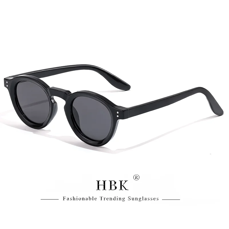 HBK Polarisierte Sonnenbrille Männer Retro TR90 Hochwertige TAC Linsen Runde Sonnenbrille Frauen Fahren Angeln Brillen Reisen – Detail 11