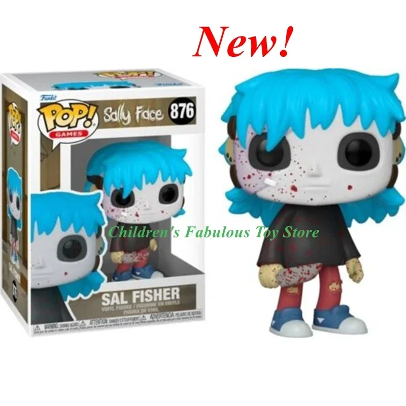 thumbnail image 1 of 2025 Las más nuevas figuras de acción de anime FUNKO POP SALLY FACE #472 Larry #875 Sal Fisher #876, colección de figuras de vinilo, juguetes para regalos, 1 of 5