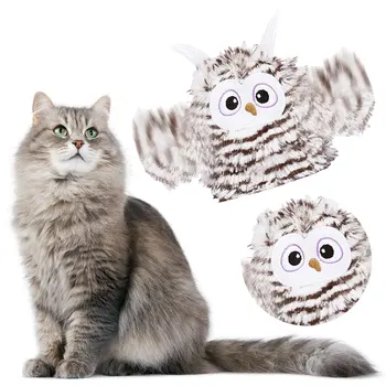 Cat Toy Bird Interactive Cat Toys Flying Bird Cat Toy Flapping Wings Sparrow Toys Simulated Chirping Bird Cats Toy for Kitten 3