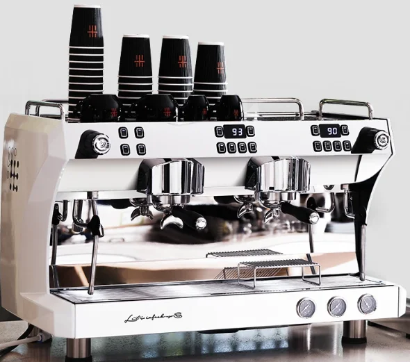 Commercial Coffee Maker CRM3120C Dual Head Coffee Machine, Independent Multi Boiler System, Adjustable Extraction Temperature 2