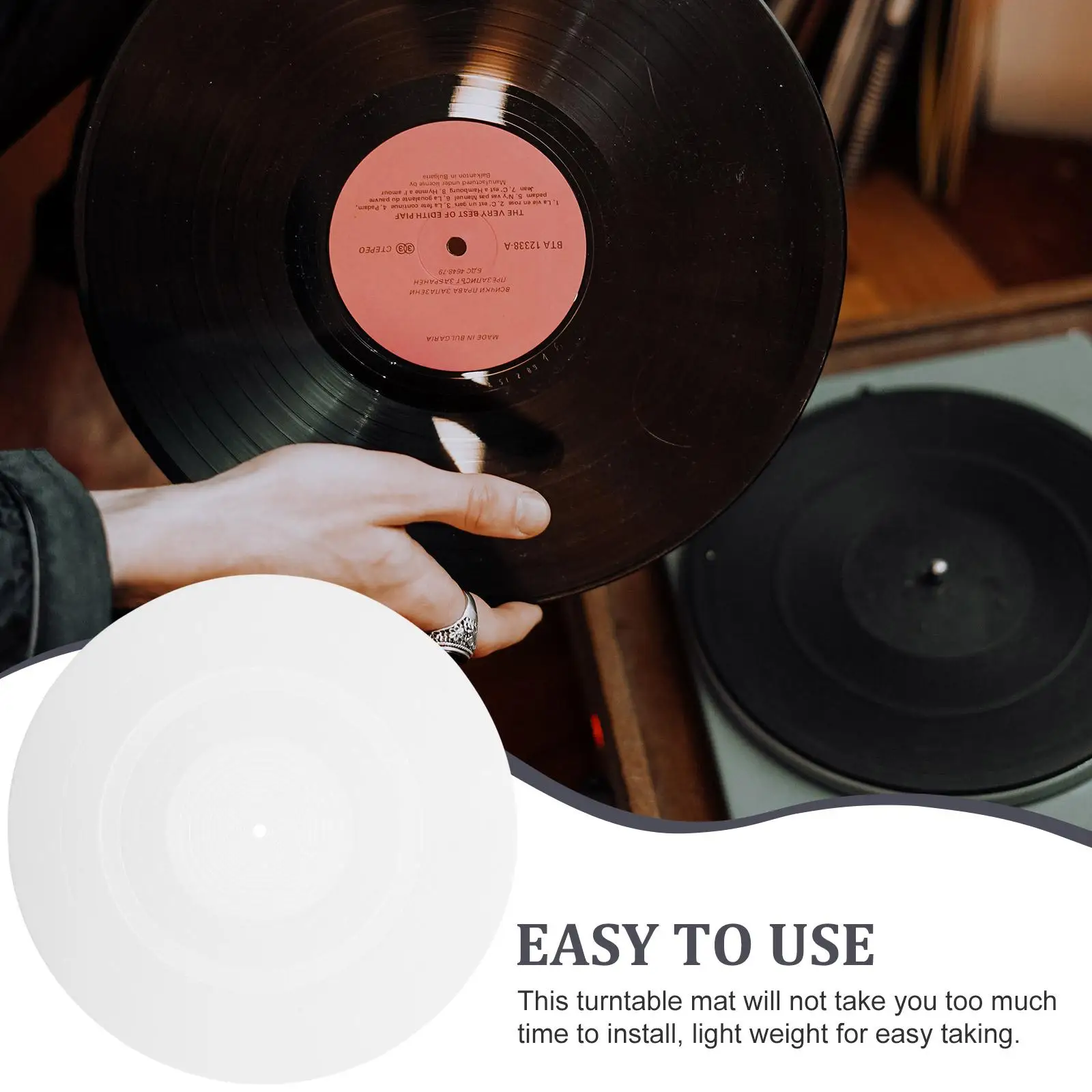 Record Mat Player Vinyl Protective Silicone Pad Turntable Slipmat Platter Recorder Gramophone