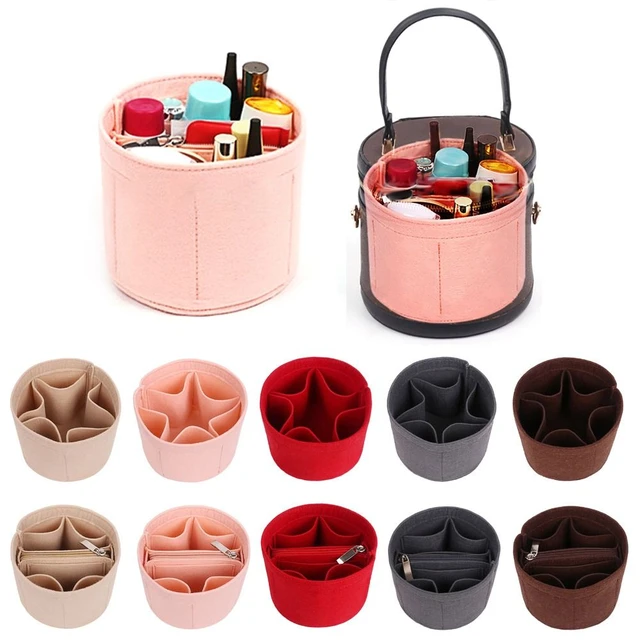 For LV Cannes Make up Organizer Felt Cloth Handbag Insert Bag Travel Inner  Purse Portable Cosmetic Bags - AliExpress