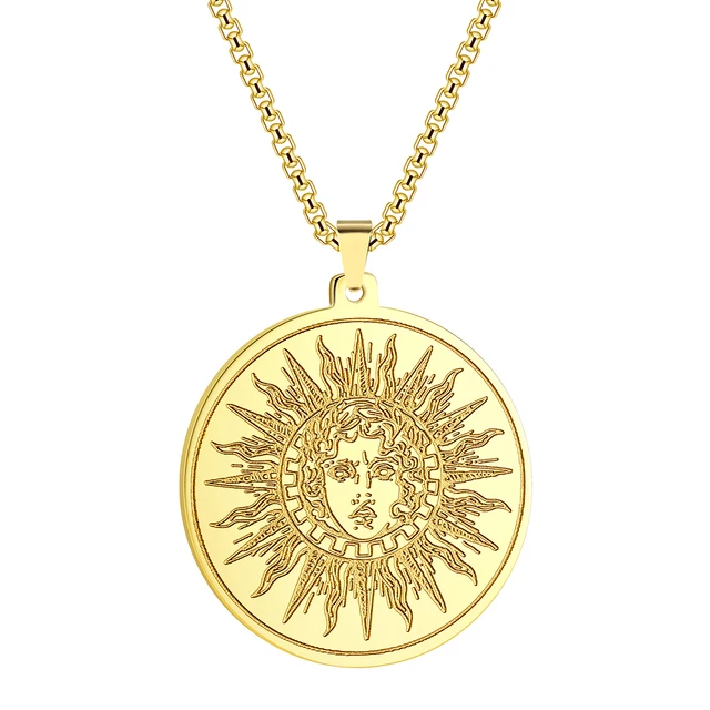 Collana Mitologia Medusa Gorgone – Acciaio Inox 60 Cm, Gioiello Unisex Simbolo Greco