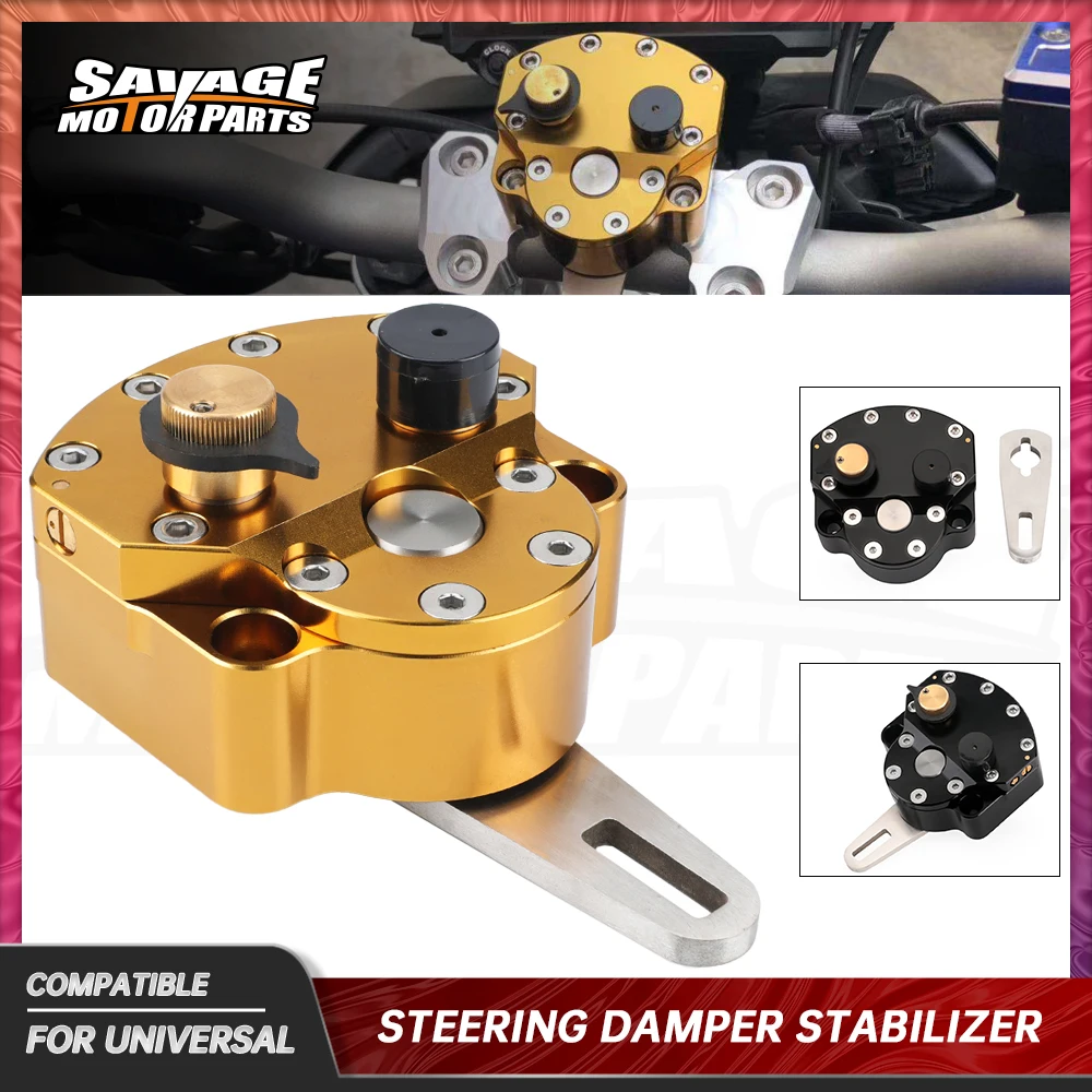Universal Motorcycle Steering Damper Stabilizer Reversed Safety