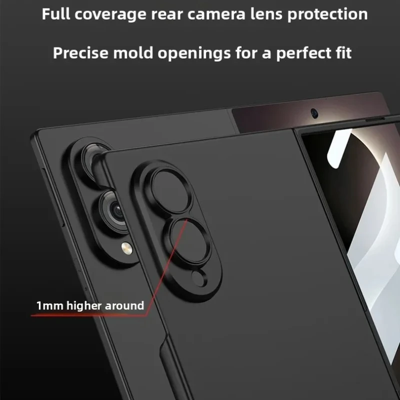 Ultra Slim Matte Shockproof Phone Case with Built-in Screen Protector