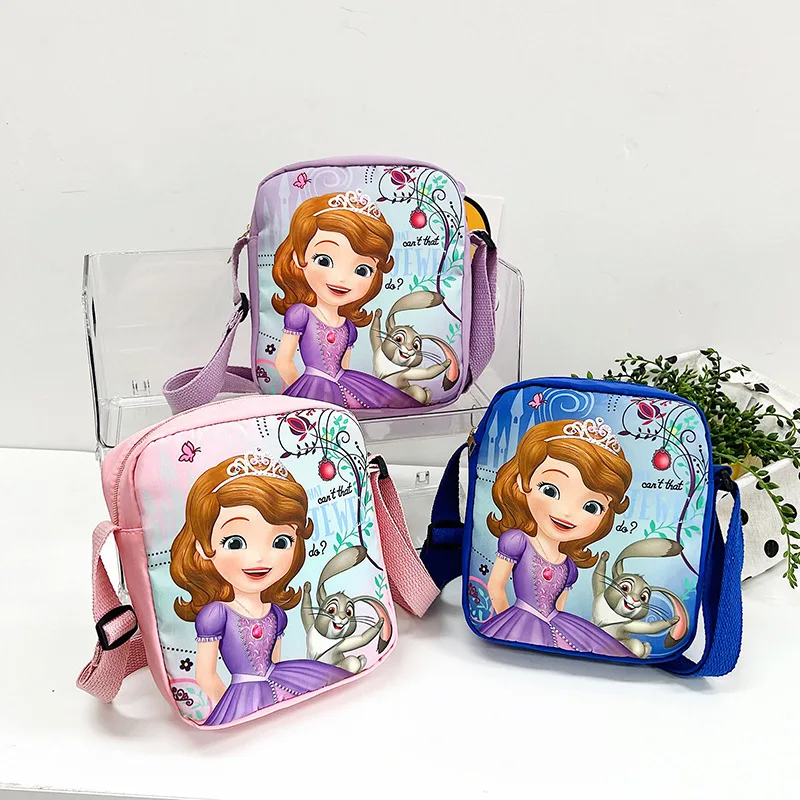 Disney Princess Sofia Borse A Tracolla Ragazza Cartoon Crossbody Bag Disney Frozen Coin Purse Messenger Bag Anime Bag Kids Toy Gifts