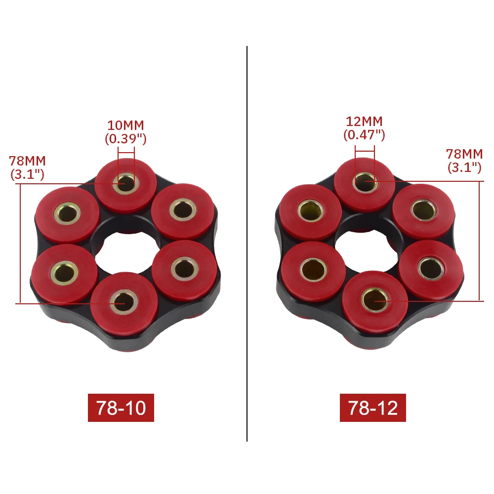 VR-Drive Shaft Flex Disc LK=78mm/12mm or LK=78mm/10mm BMW E30 E36 E39 E46