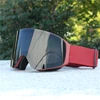 Magnetic Flip Cover Double Layer Anti-Fog Ski Goggles Snowboard Glasses Snowmobile Eyewear Outdoor Sports Optical Protection 5