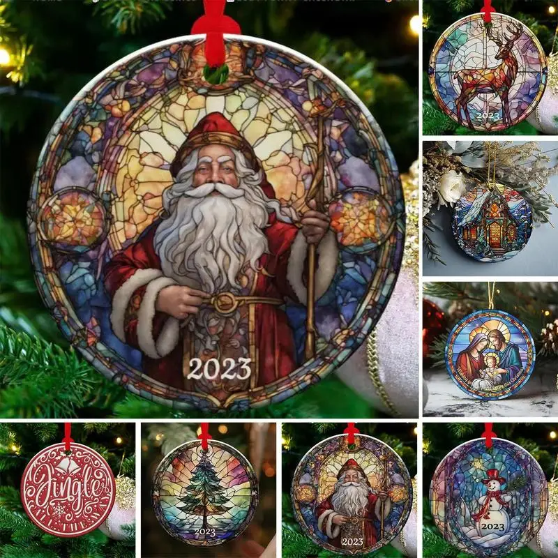 Nativity Scene Hanging Ornaments Christmas Decoration Wall Hanging Jesus Angel Easter Christ Room Home Decorations