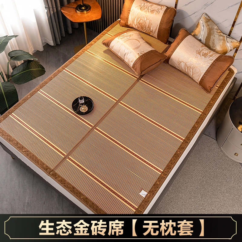 Space coolers Bamboo Bed mat Summer Sleeping Mat Bamboo Cool But Not Ice  Foldable, Single Bed Student Dormitory Bamboo Mat (Size : Single Piece-1.2m