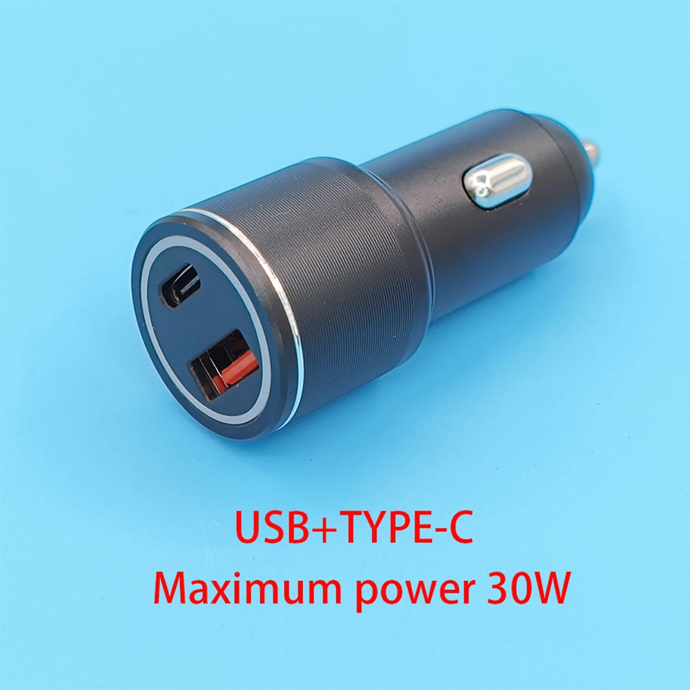 Phone Charger Car Charger Tracker Apple Find My APP USB-A TYPE-C 30W Output 5V 9V 12V Fast Charging