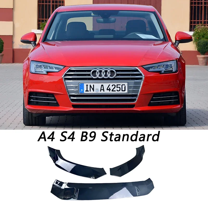 カバー 購入 フロント キット 5PCS汎用カーバンパーリップボディスポイラーカナードスプリッターディフューザーカーボン 車のフロントバンパースプリッターリップスポイラーディフ​​ューザープロテクターボディキットスポイラーカバーと互換性 A4 B8.5