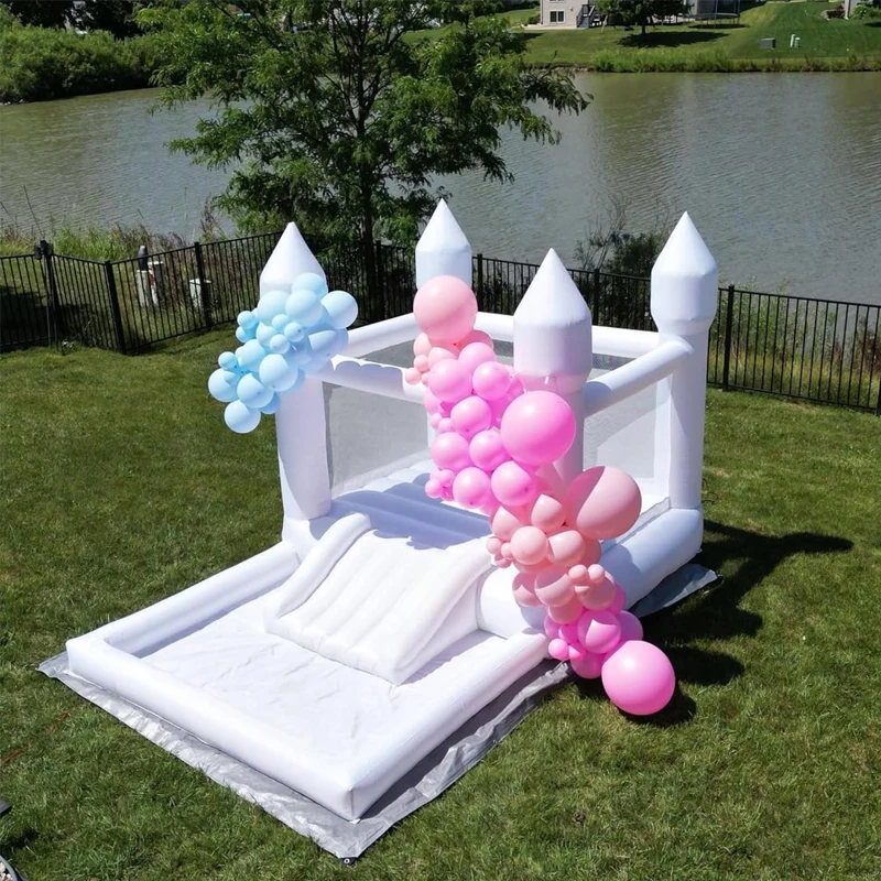 

Commerica 3meter Kids Party Bouncy Castle PVC Inflatable Bouncer House Inflatable Wedding Bounce Castle For Outdoor Party Rental